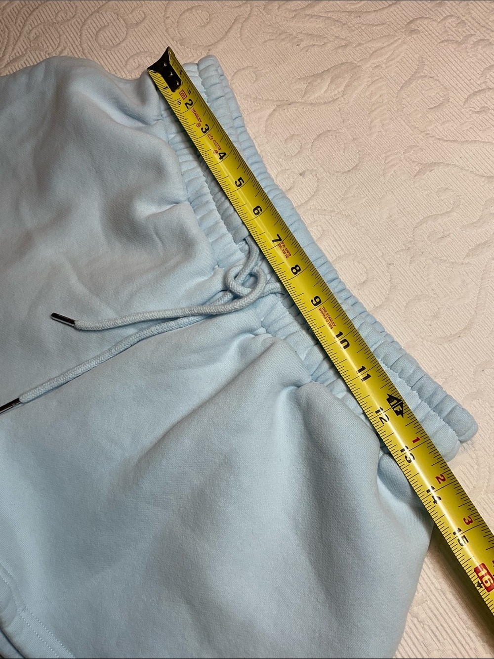 Comfrt Collection pastel Edit Light Blue Pastel Drawstring Lounge Shorts. Med - Picture 10 of 12